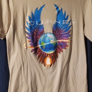 Journey Beige Graphic Tee Women's Size Small